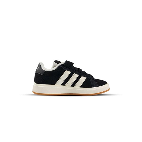  GIÀY ADIDAS GRAND COURT KID ' BLACK WHITE GUM ' 
