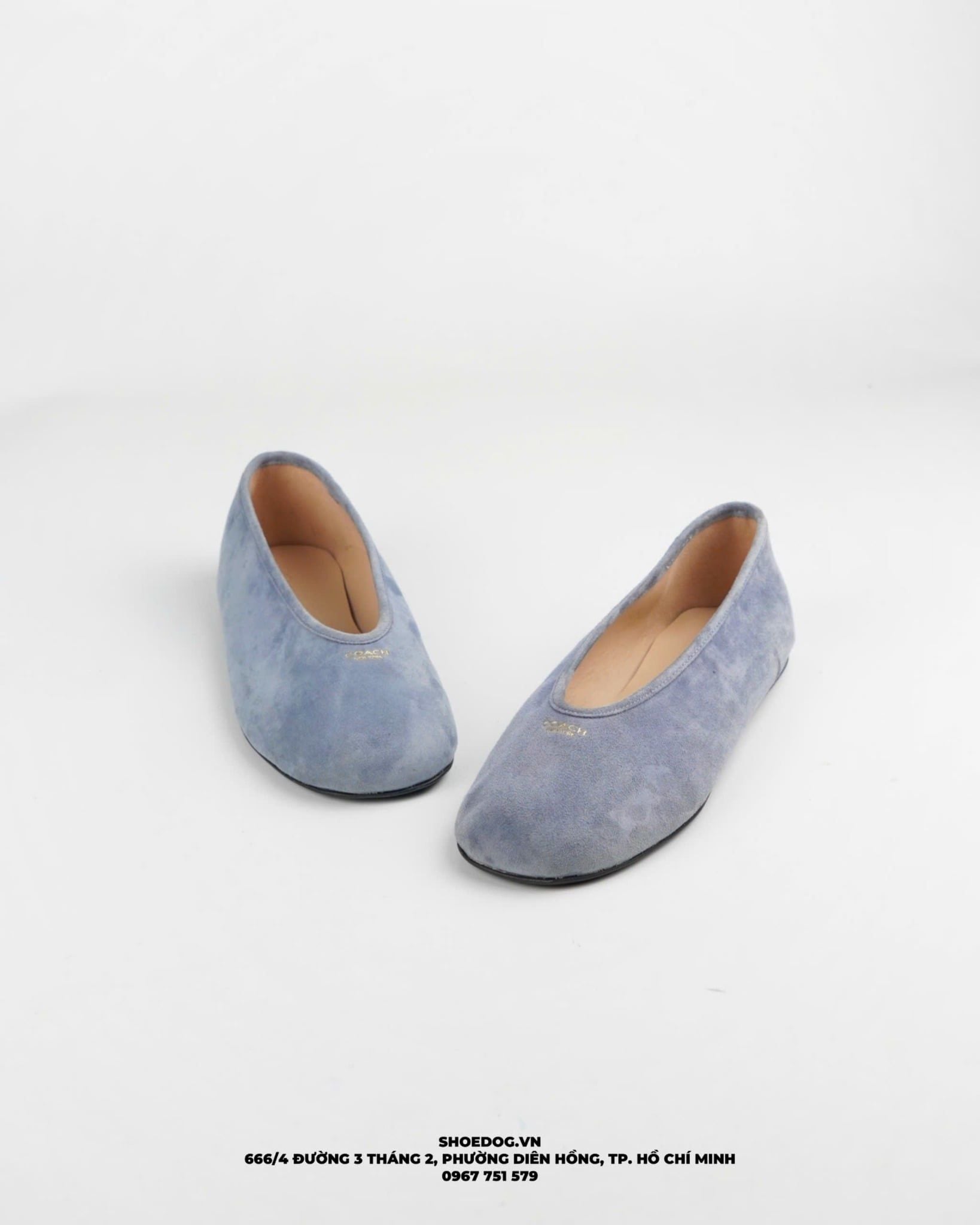  GIÀY SANDAL COACH HOUSTON BALLET FLAT “ BLUE “ CCT59 