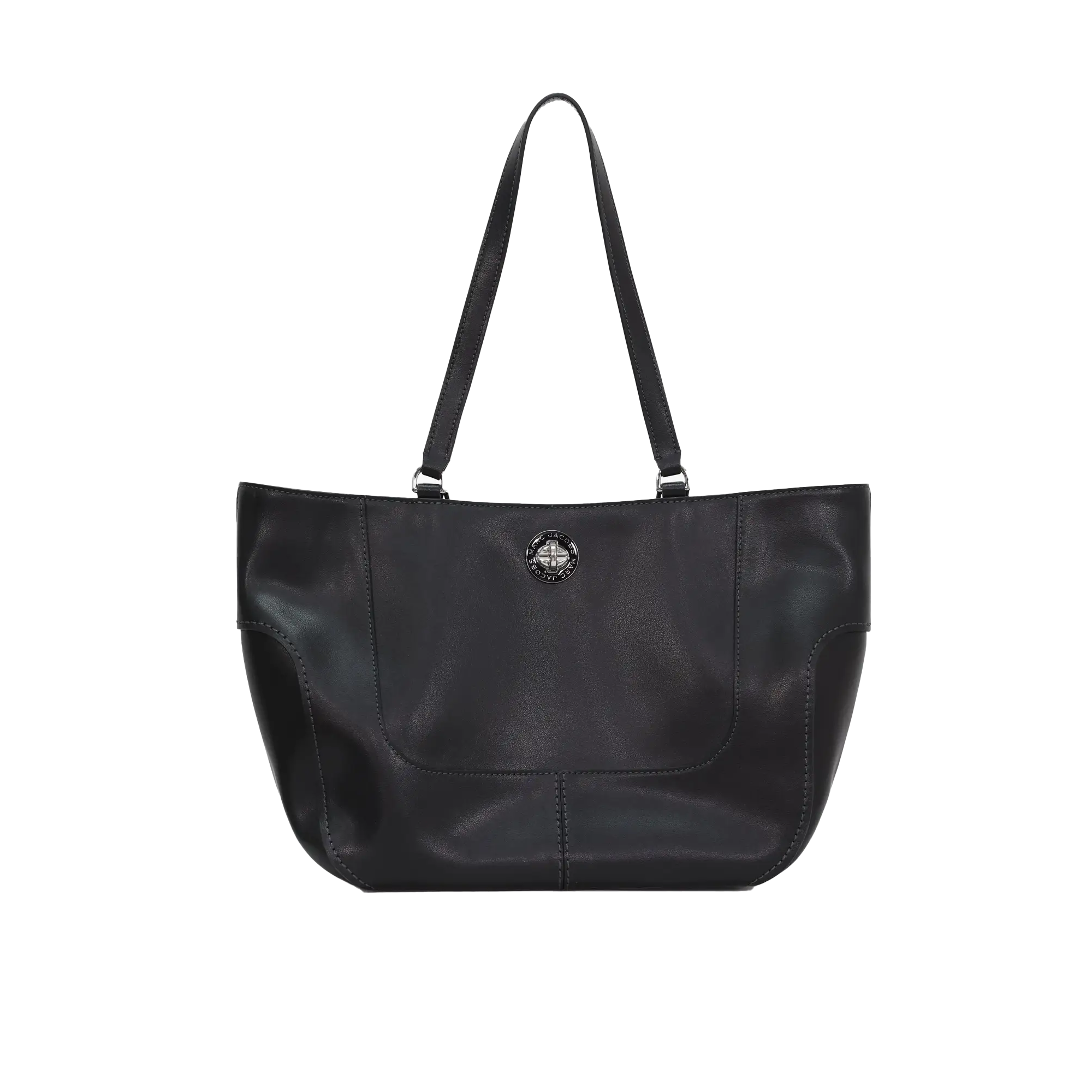  TÚI MARC JACOBS SIGNET TURNLOCK TOTE ' BLACK ' 