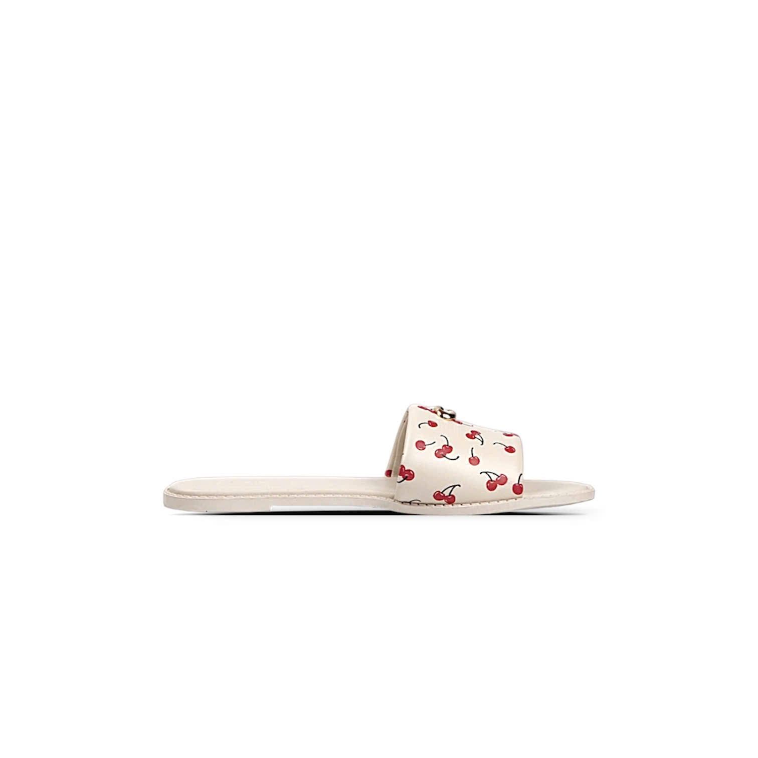  DÉP COACH HOLLY SANDAL WITH CHERRY PRINT ' WHITE ' CFG57 