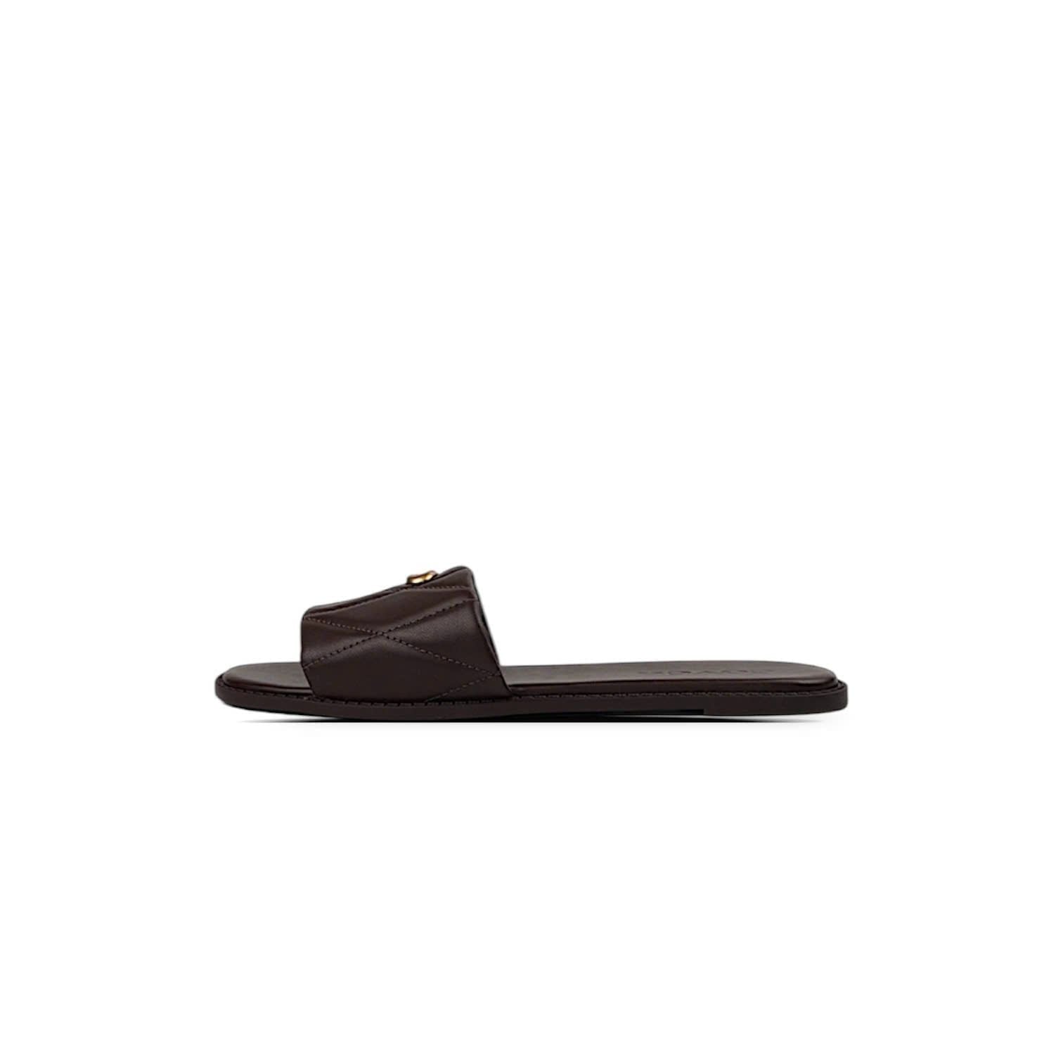  DÉP COACH HOLLY SANDAL WITH QUILTING ' BROWN ' CEF42 