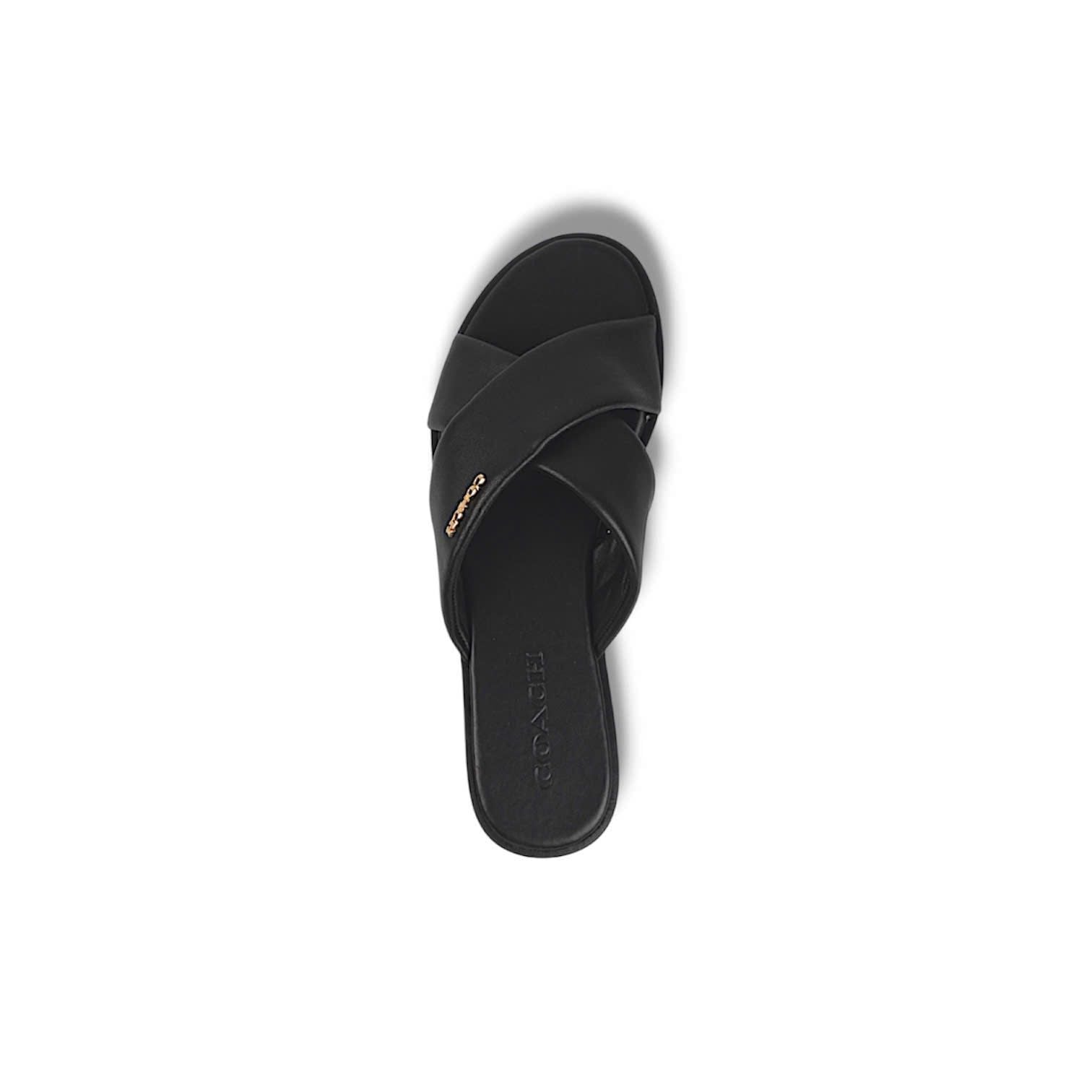  DÉP COACH LINK CRISS CROSS SLIDE ' BLACK ' CAQ84 