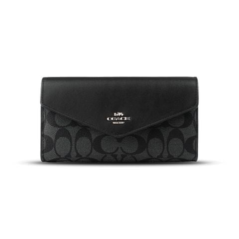  VÍ COACH DÀI WALLET ' BLACK ' CX160 