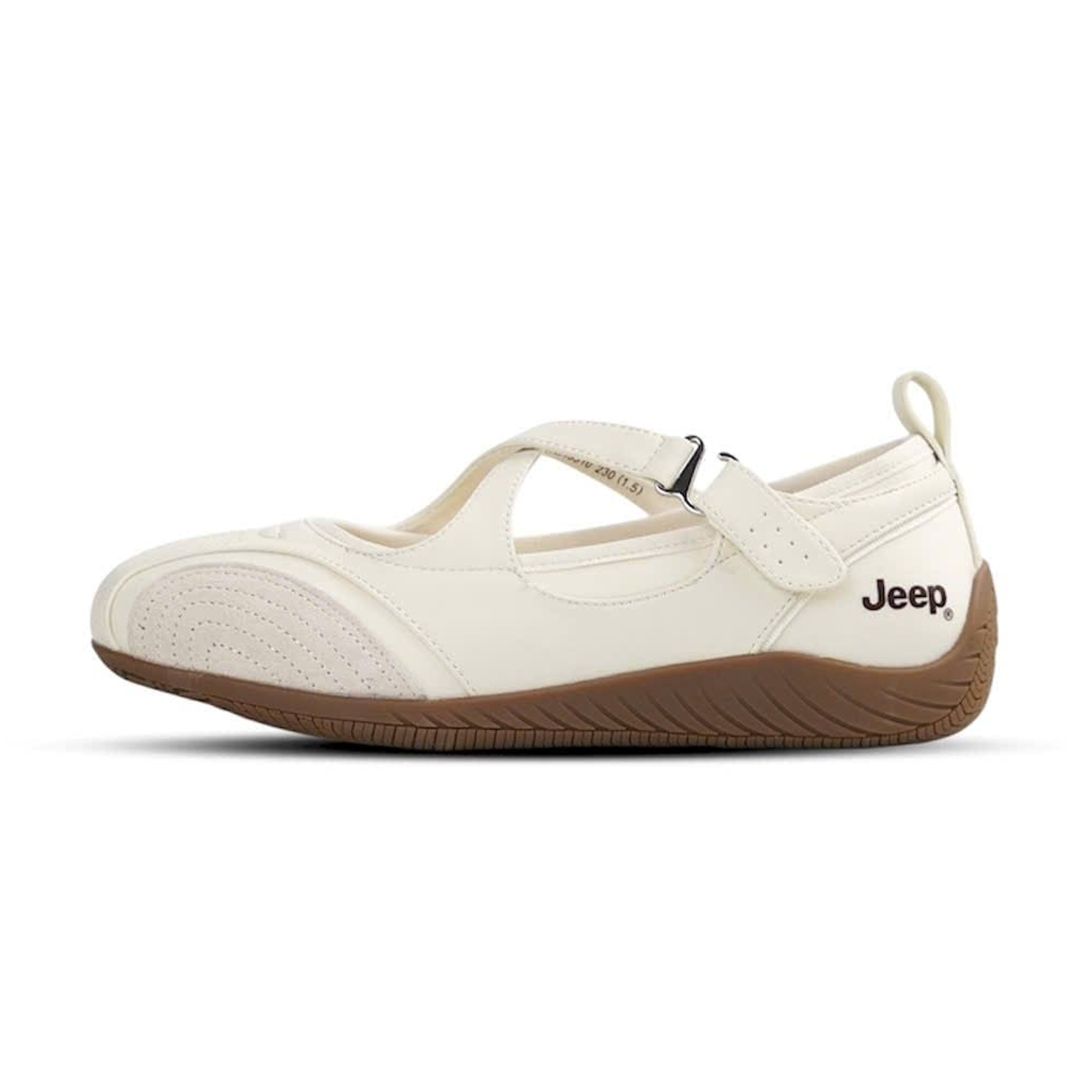  GIÀY JEEP VINTAGE MARY JANE TOE BALLET ' WHITE ' P661W13310 