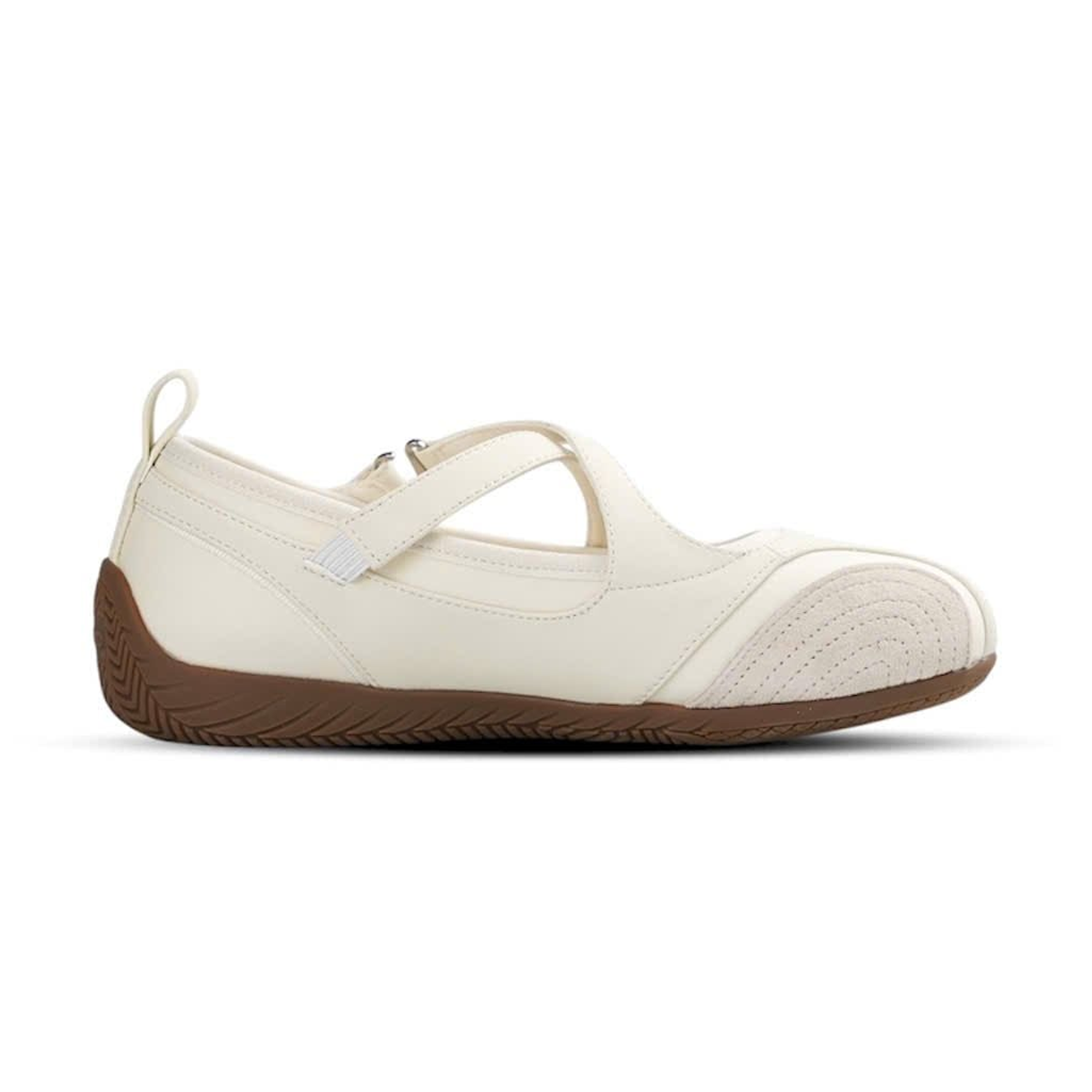  GIÀY JEEP VINTAGE MARY JANE TOE BALLET ' WHITE ' P661W13310 