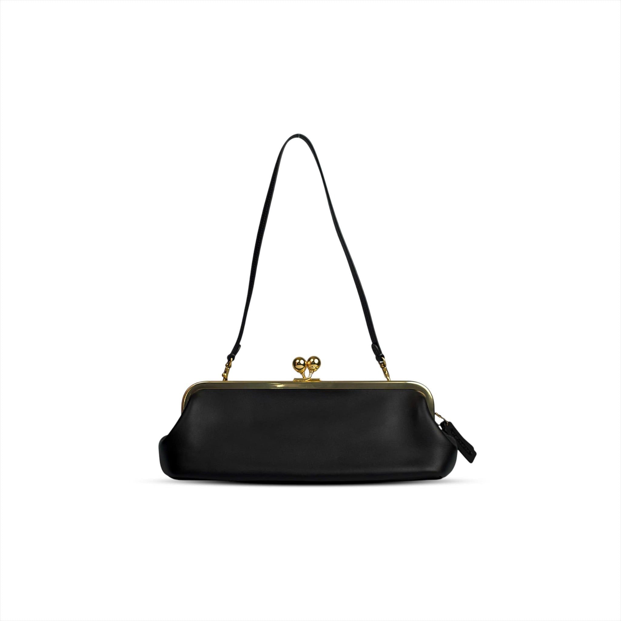  TÚI COACH KISSLOCK FRAME 30 ' BLACK ' CFL83 