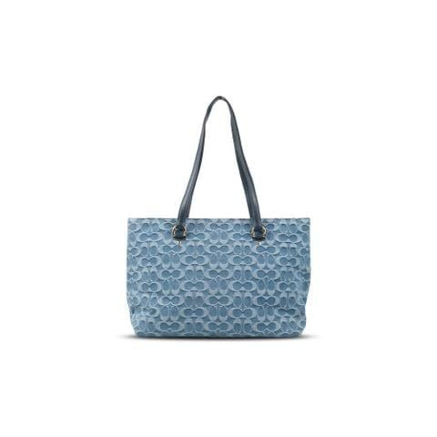  TÚI COACH STATION TOTE IN SIGNATURE DENIM ' NAVY ' CDB88 