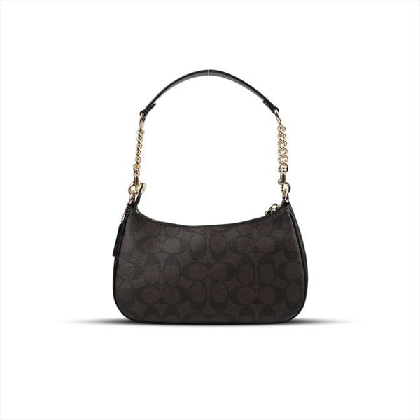  TÚI COACH TERI SHOULDER IN SIGNATURE CANVAS ' BROWN ' CA548 