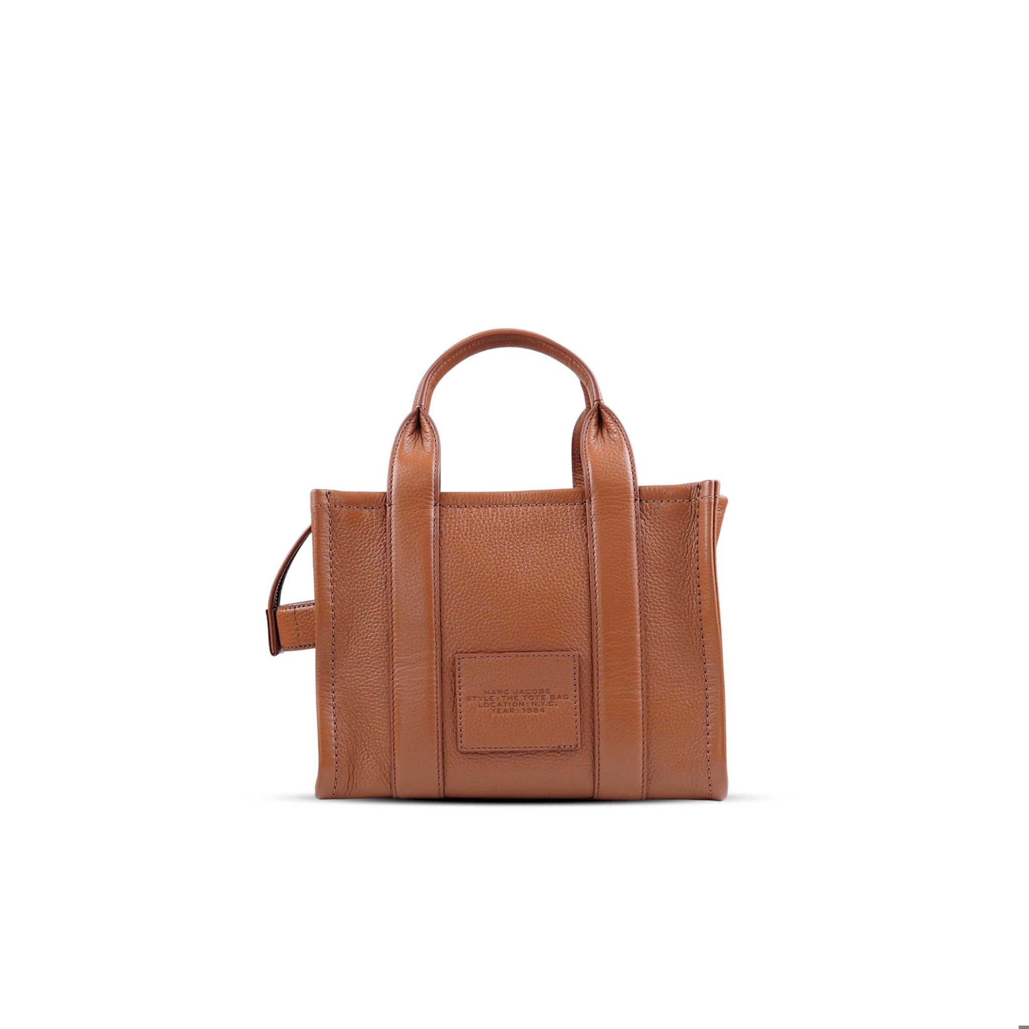  TÚI MARC JACOBS THE LEATHER SMALL TOTE ' BROWN ' H009L01SP21 212 