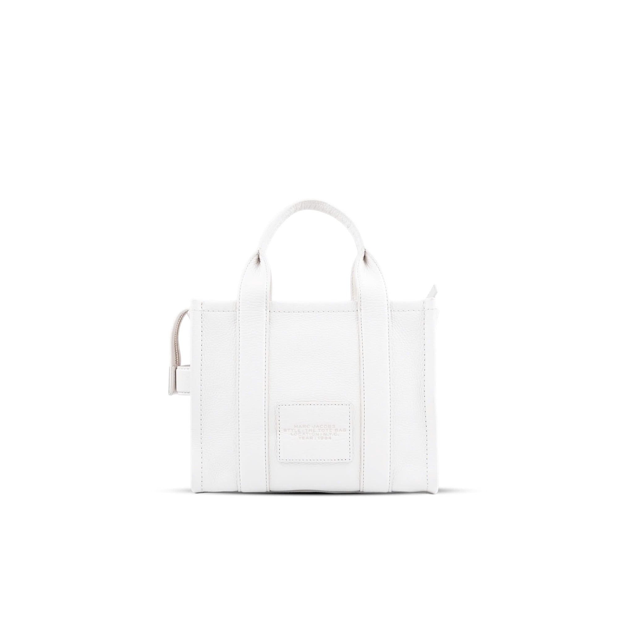  TÚI MARC JACOBS THE LEATHER SMALL TOTE ' WHITE ' H009L01SP21 140 