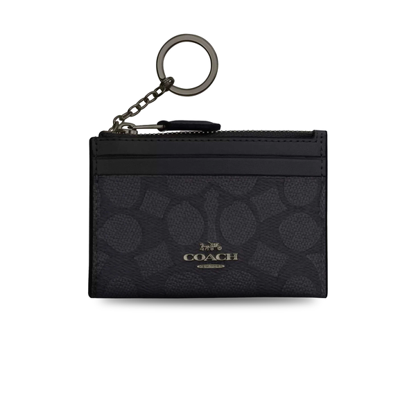  VÍ COACH MÓC KHÓA MINI SKINNY ' BLACK ' F88208 