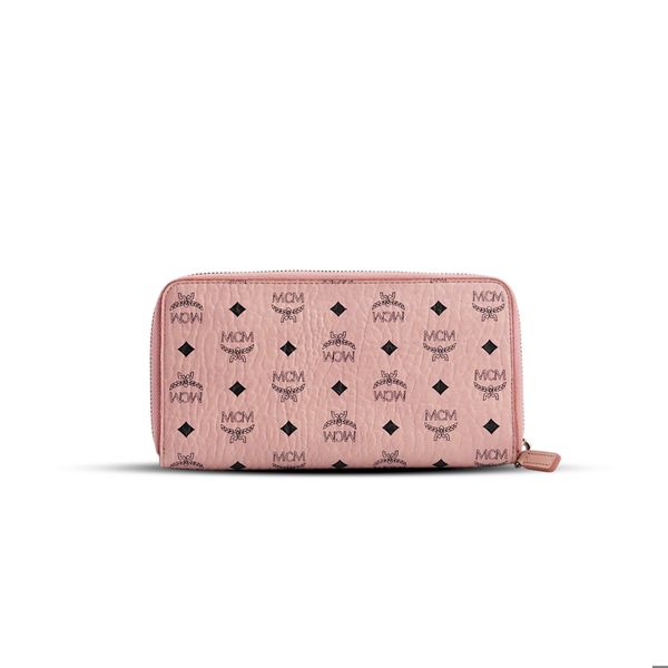  VÍ MCM LUXURY AREN ZIP AROUND WALLET 