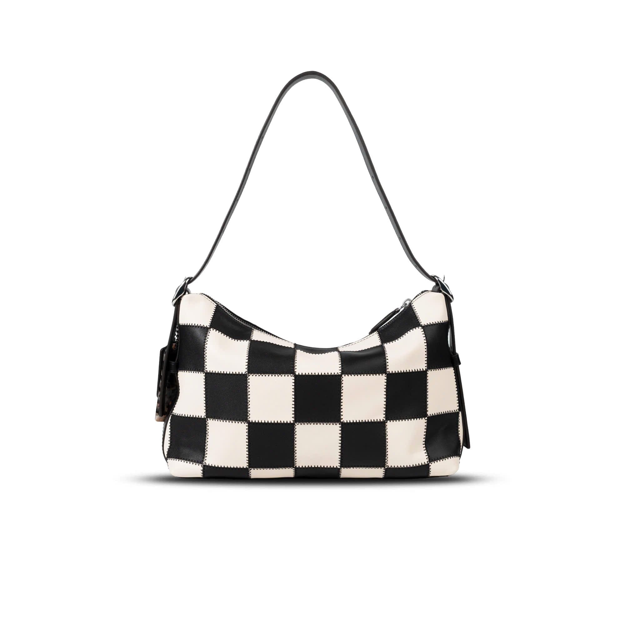  TÚI COACHTOPIA ALTER EGO SMALL SLOUCHY SHOULDER ' BLACK WHITE ' CFI73 
