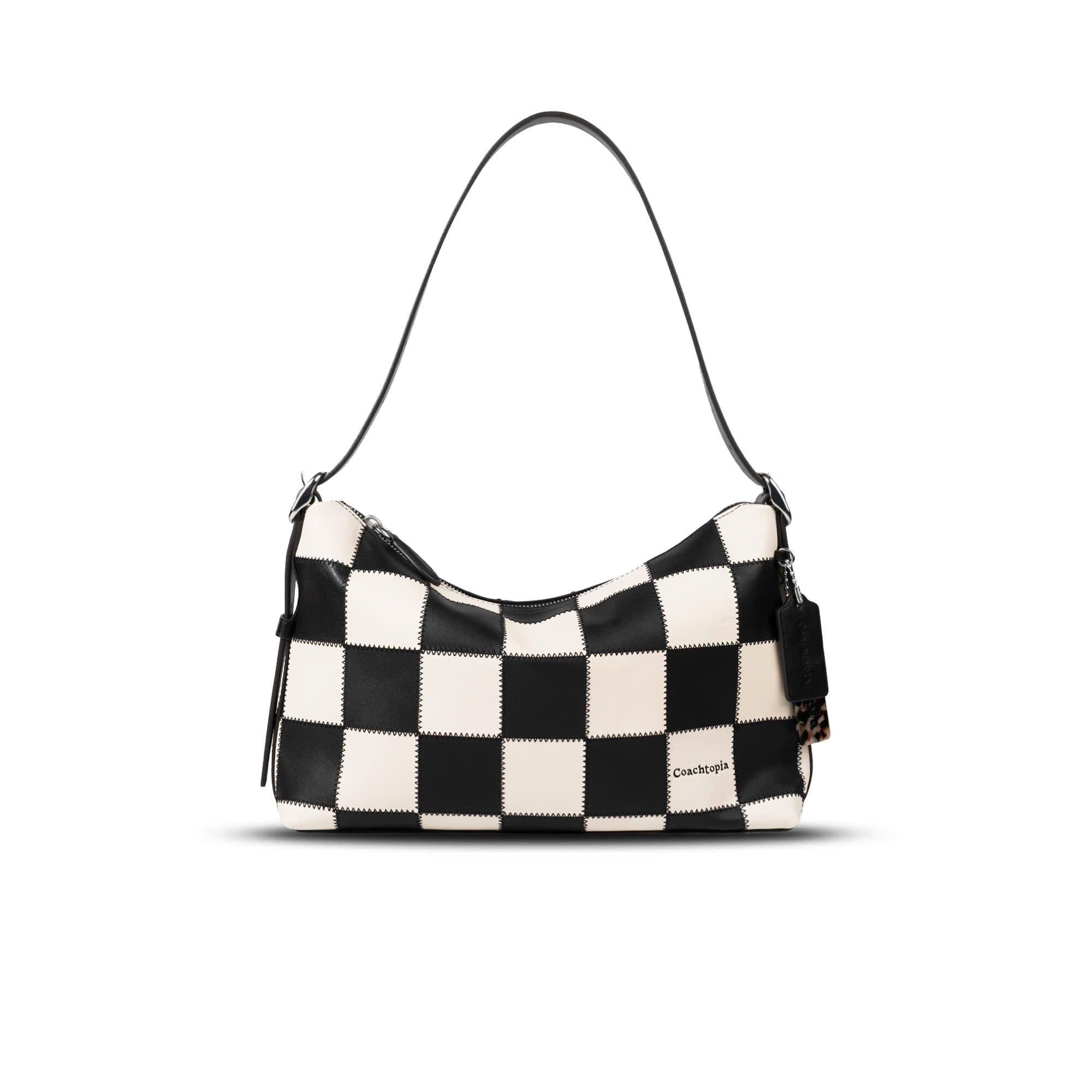  TÚI COACHTOPIA ALTER EGO SMALL SLOUCHY SHOULDER ' BLACK WHITE ' CFI73 
