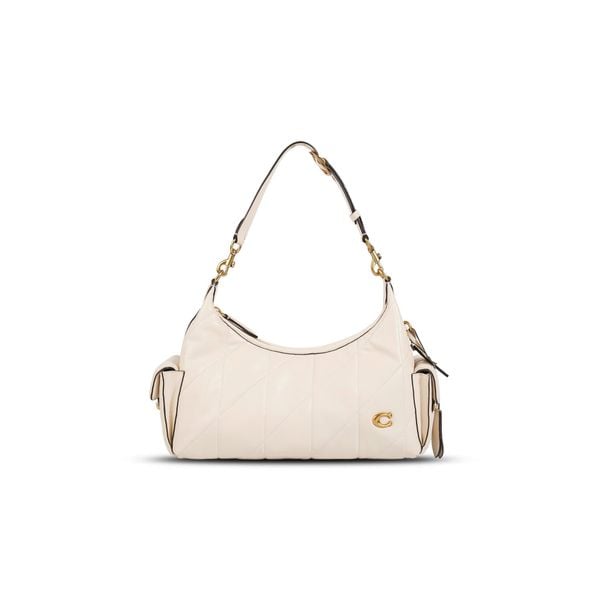  TÚI COACH SOFT QUILTED LEATHER POCKET JULIET 30 ' WHITE ' CEM89 