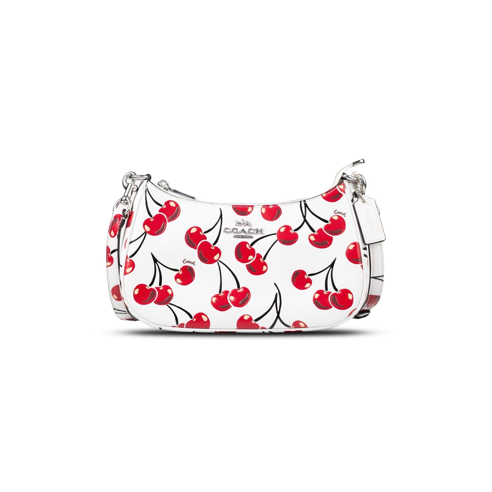  TÚI COACH TERI SHOULDER WITH CHERRY PRINT ' WHITE ' CZ774 