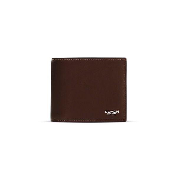  VÍ COACH NAM WALLET IN NATURAL GRAIN LEATHER ' BROWN ' CY911 