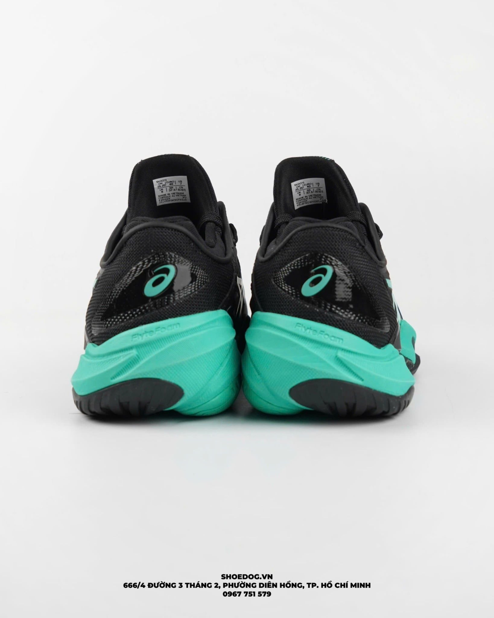  GIÀY ASICS COURT FF 3 ' BLACK AURORA GREEN ' 1041A370 - 002 