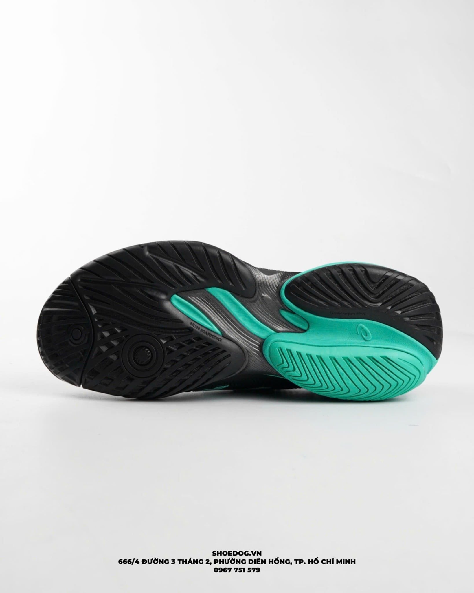  GIÀY ASICS COURT FF 3 ' BLACK AURORA GREEN ' 1041A370 - 002 