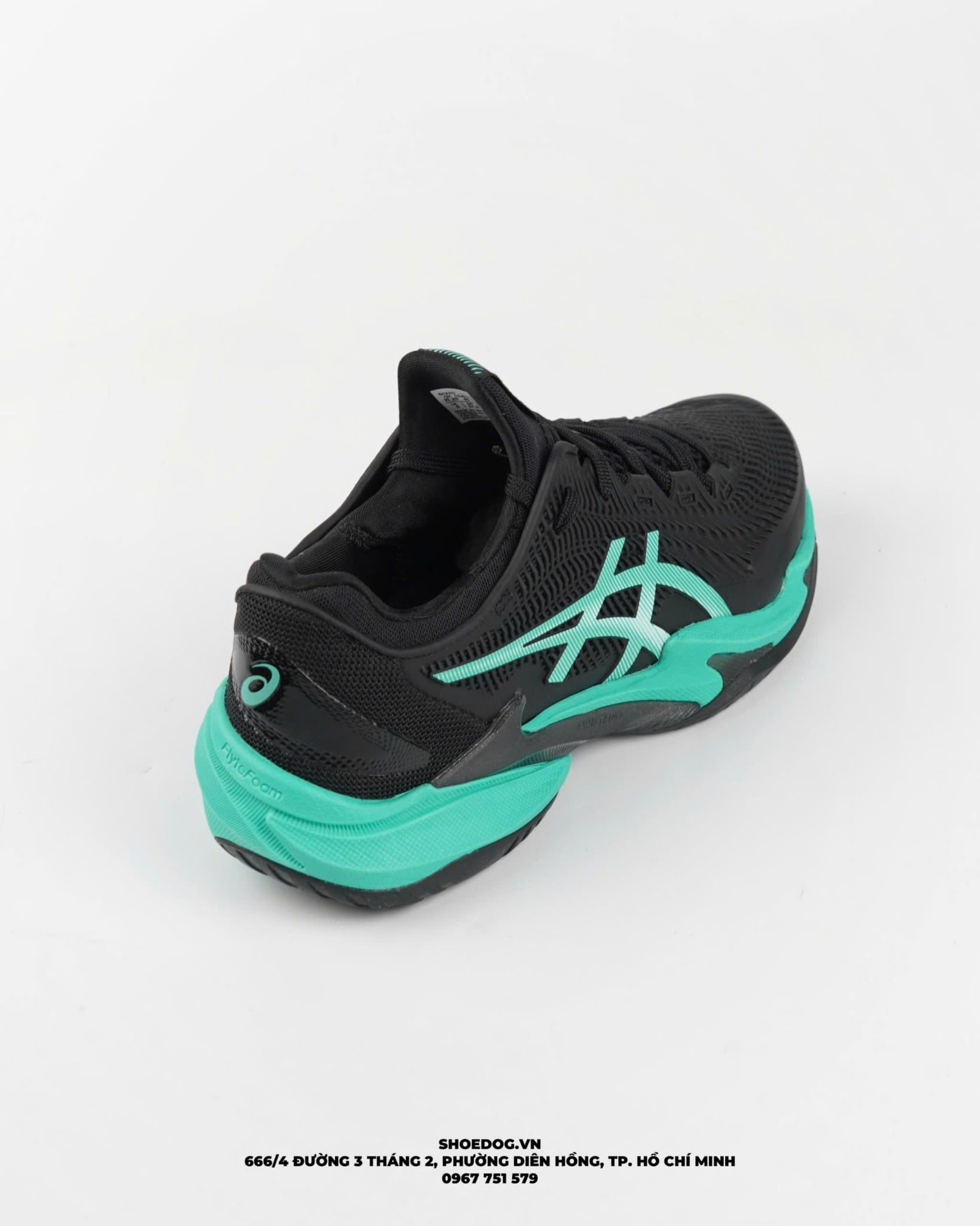  GIÀY ASICS COURT FF 3 ' BLACK AURORA GREEN ' 1041A370 - 002 
