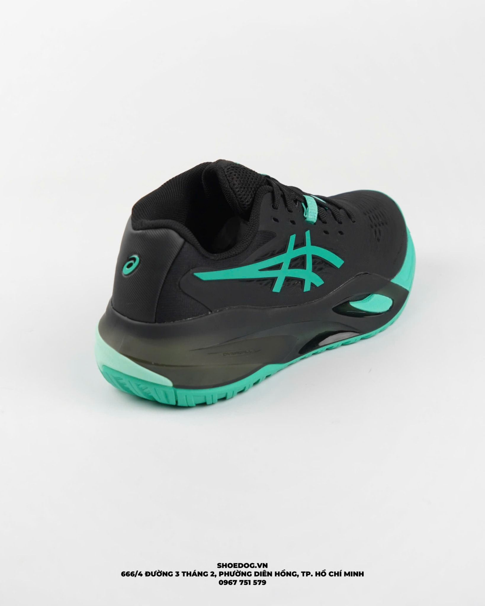  GIÀY ASICS GEL - RESOLUTION X ' BLACK AURORA GREEN ' 1041A481 - 003 
