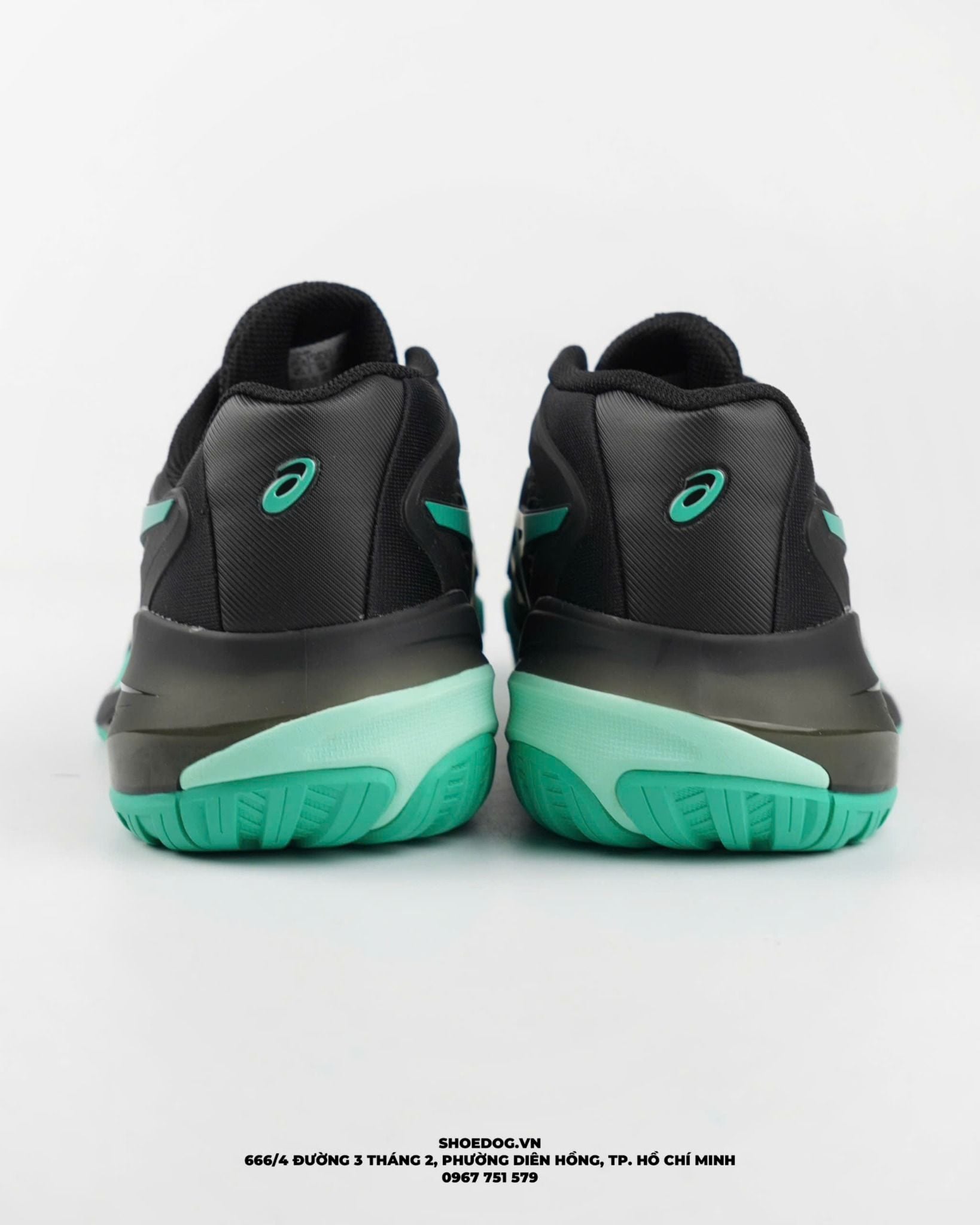  GIÀY ASICS GEL - RESOLUTION X ' BLACK AURORA GREEN ' 1041A481 - 003 