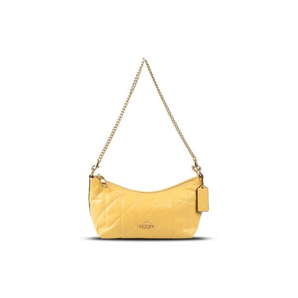  TÚI COACH CAITLIN SHOULDER WITH QUILTING ' YELLOW ' CDZ88 