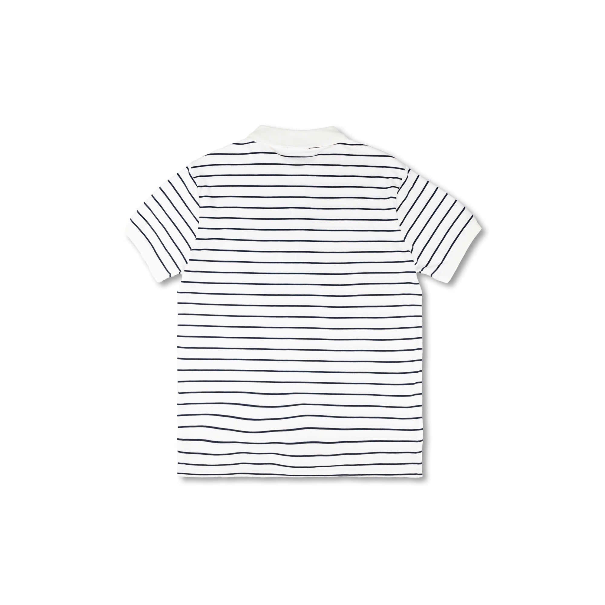  ÁO POLO RALPH LAUREN PONY EMBROIDERED STRIPED ' WHITE ' 710870545003 