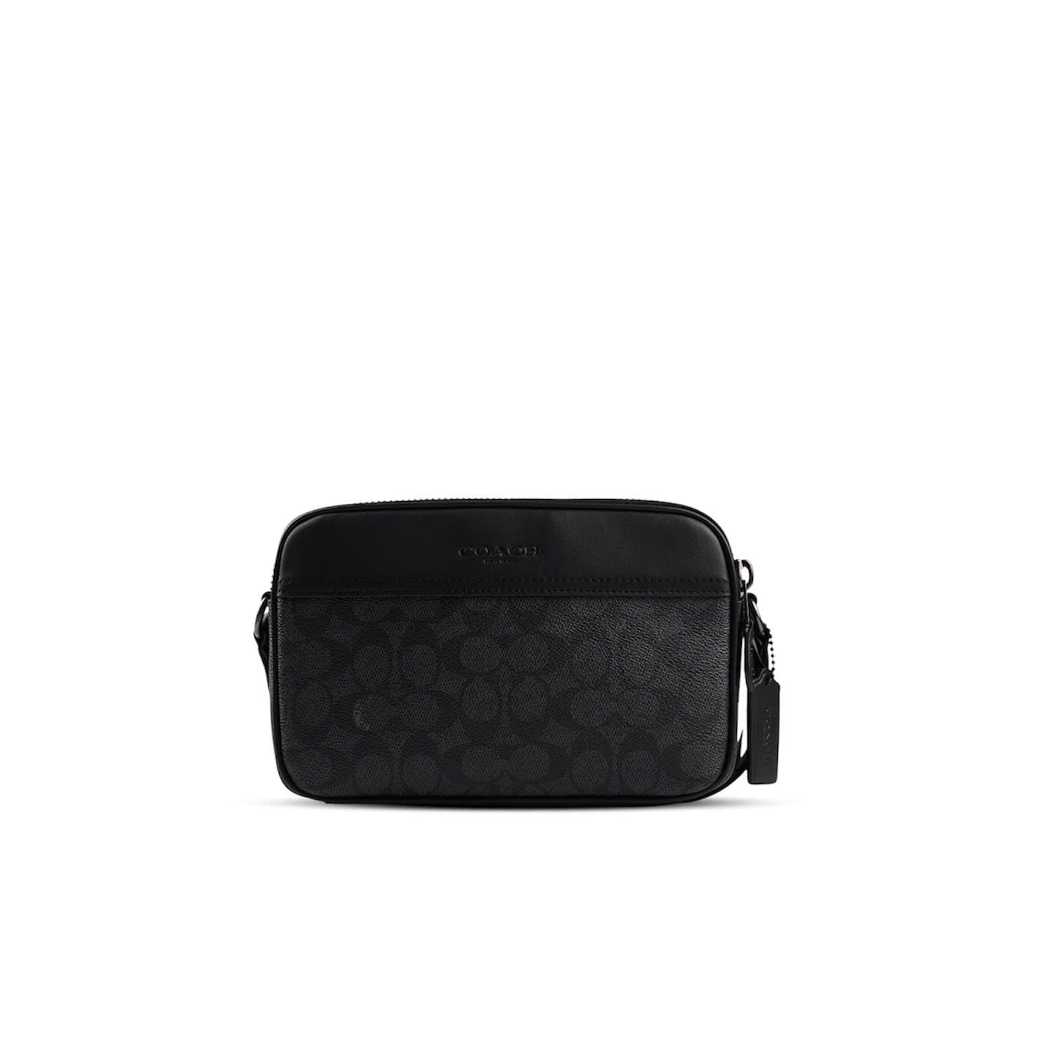  TÚI COACH GRAHAM CROSSBODY IN SIGNATURE CANVAS ' BLACK ' CV921 