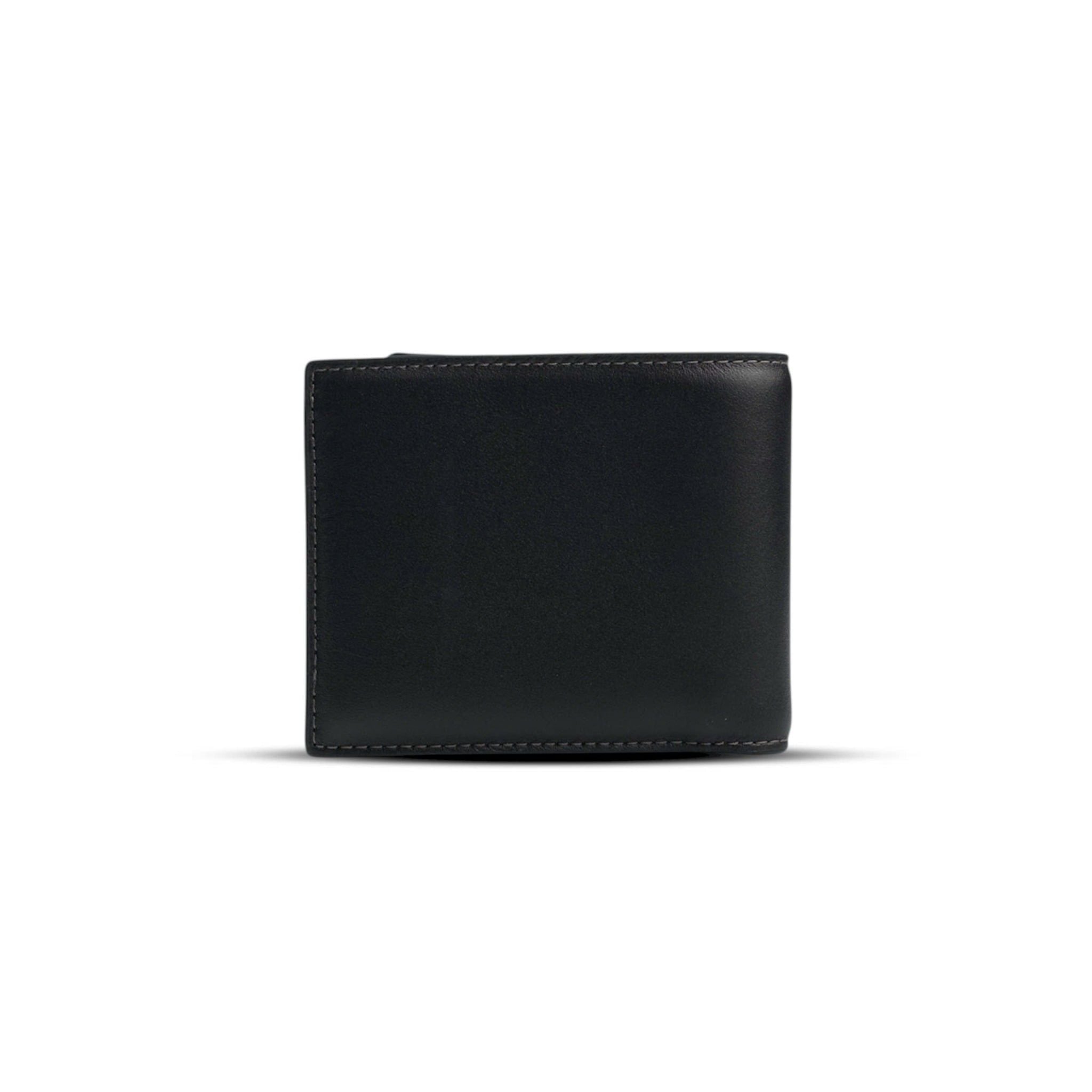  VÍ COACH NAM WALLET IN NATURAL GRAIN LEATHER ' BLACK ' CY911 