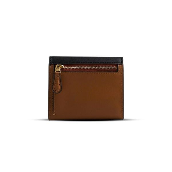  VÍ COACH WYN SMALL WALLET IN COLORBLOCK SIGNATURE CANVAS ' BROWN BLACK ' C3156 