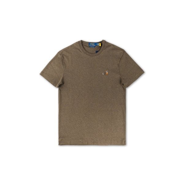  ÁO THUN POLO RALPH LAUREN CUSTOM SLIM FIT 'OLIVE GREEN' 