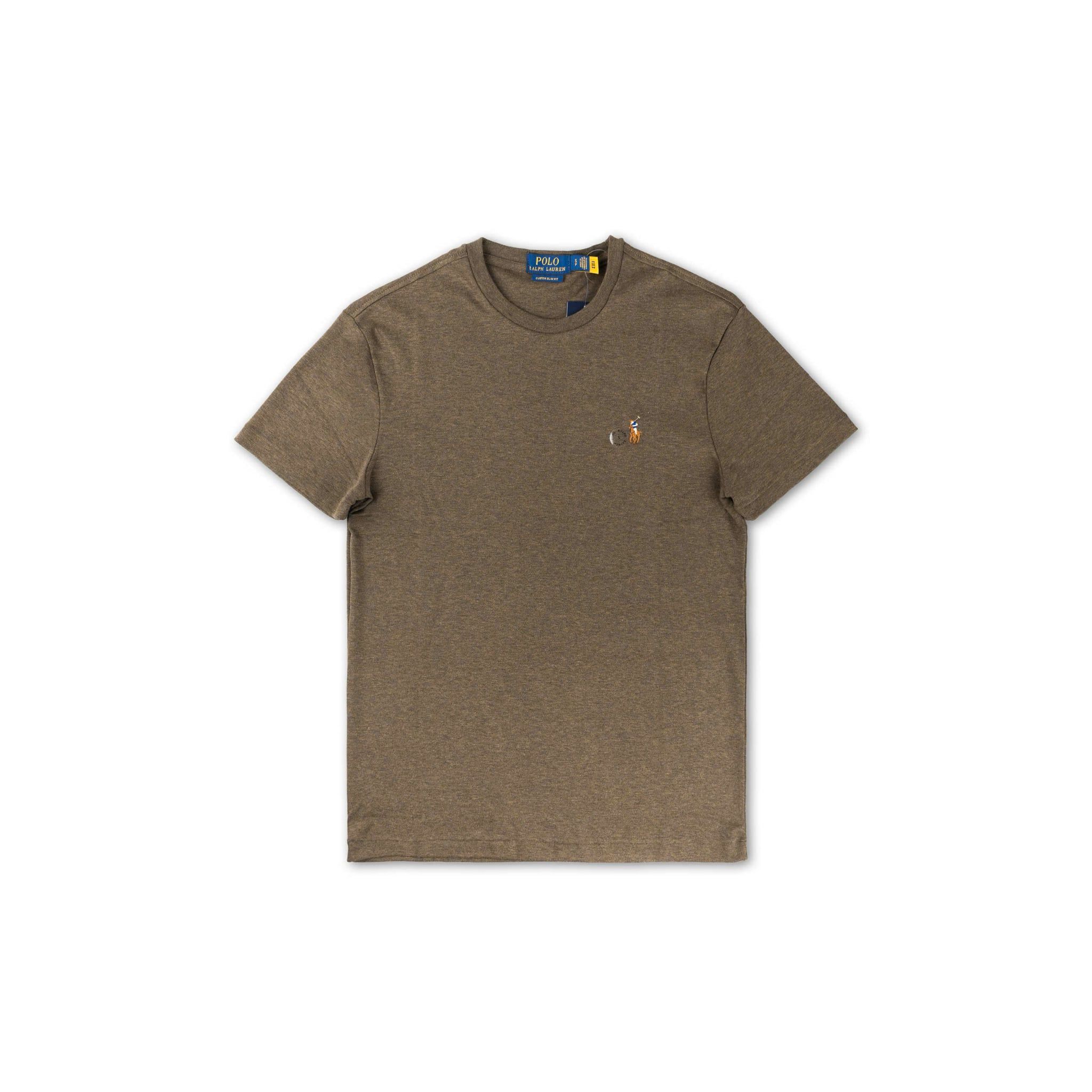  ÁO THUN POLO RALPH LAUREN CUSTOM SLIM FIT 'OLIVE GREEN' 