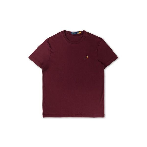  ÁO THUN POLO RALPH LAUREN CUSTOM SLIM FIT 'MAROON' 