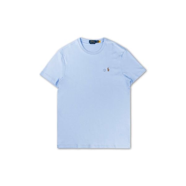  ÁO THUN POLO RALPH LAUREN CUSTOM SLIM FIT 'LIGHT BLUE' 