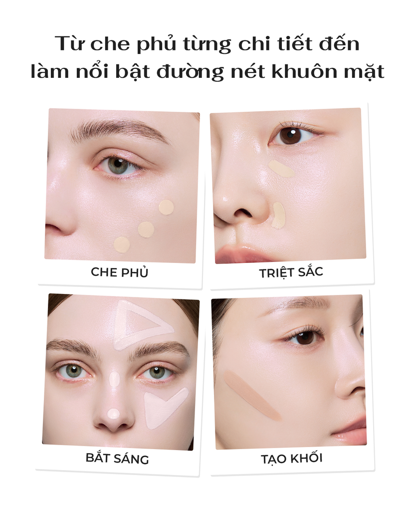Che khuyết điểm chống nắng che phủ cao THE SAEM Cover Perfection Tip Concealer