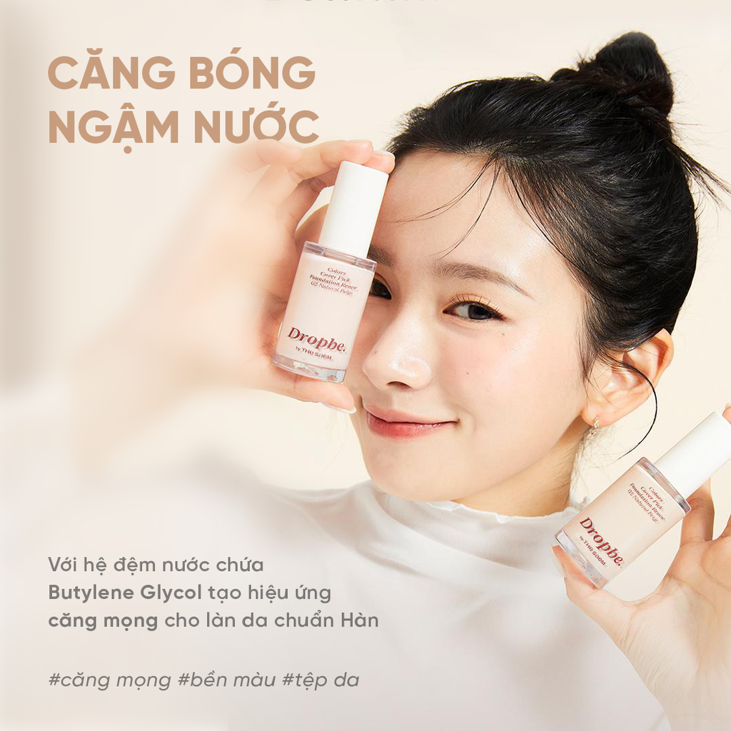 Kem nền thuần chay che phủ tốt bền màu lâu trôi Colors Cover Pick Foundation Renew