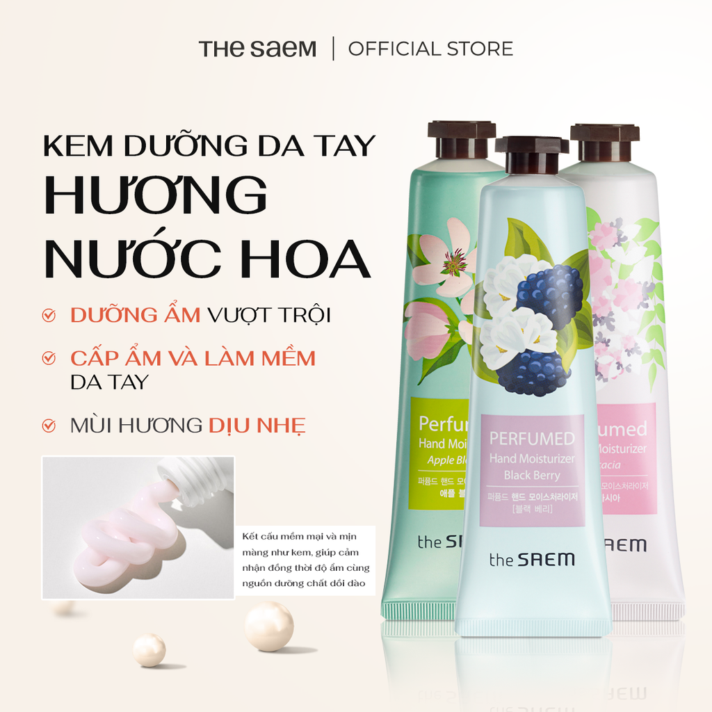 Kem Dưỡng Da Tay Hương Nước Hoa THE SAEM Perfumed Hand Cream (30ml)
