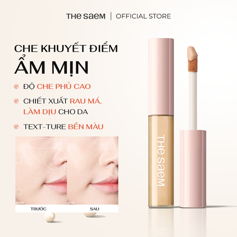 Kem Che Khuyết Điểm Bền Màu, Ẩm Mịn THE SAEM Cover Perfection Fixealer (6.5g)