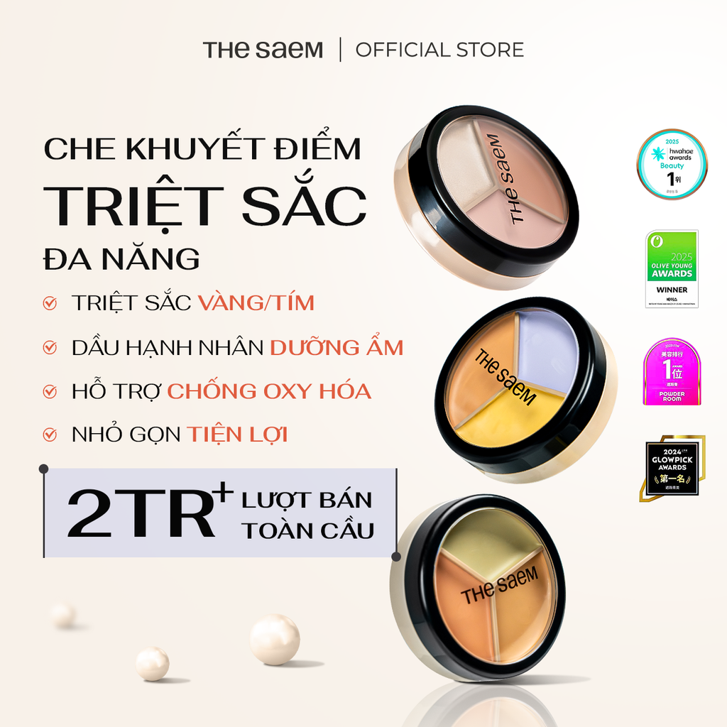 Che khuyết điểm triệt sắc che phủ cao Cover Perfection Triple Pot Concealer