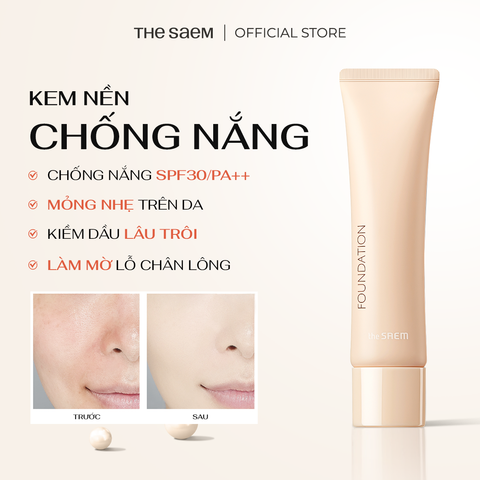 Kem Nền Chống Nắng THE SAEM Saemmul Airy Cotton Foundation SPF30/PA++ (30g)