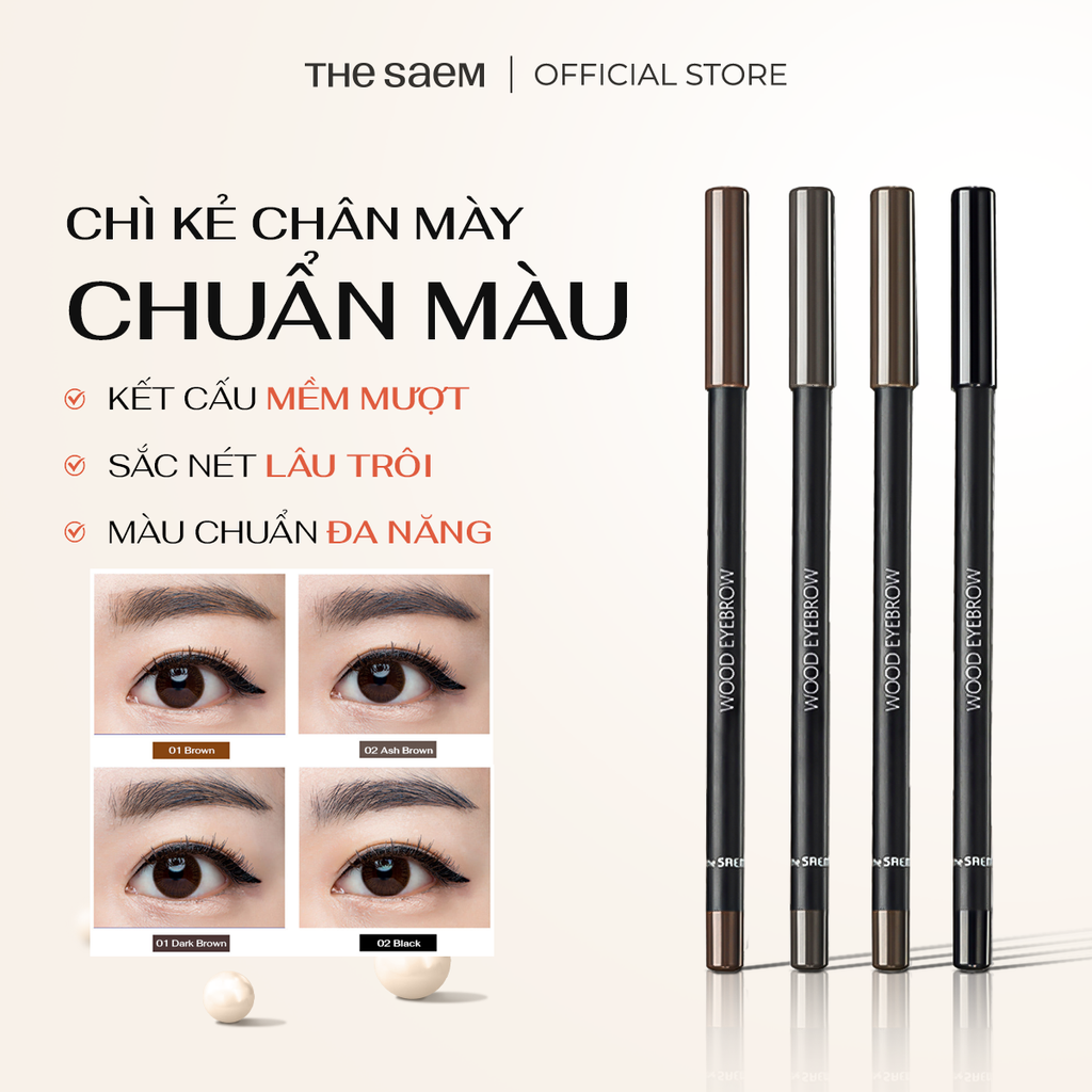 Chì Kẻ Chân Mày THE SAEM Saemmul Wood Eye Brow (1.8g)