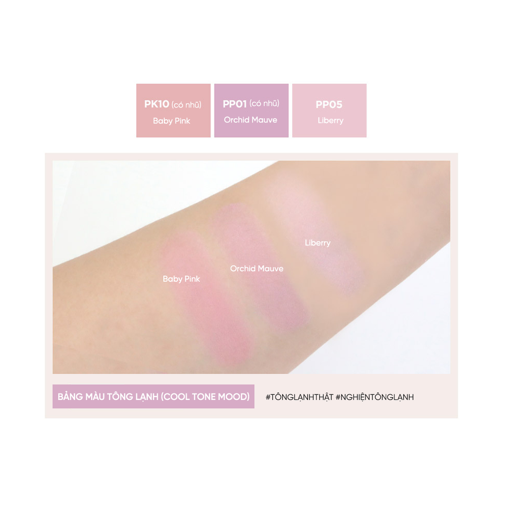Phấn má hồng mềm mịn lâu trôi THE SAEM Saemmul Single Blusher (5g)