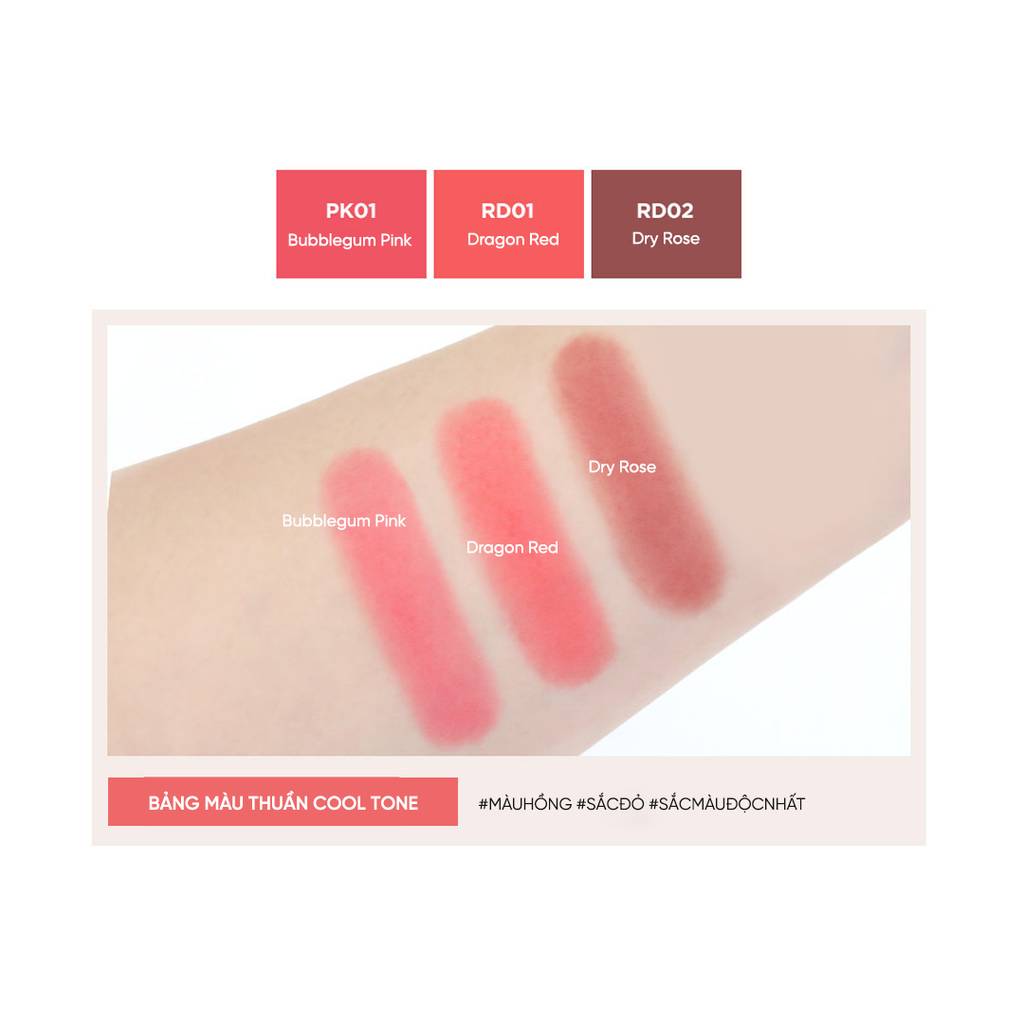 Phấn má hồng mềm mịn lâu trôi THE SAEM Saemmul Single Blusher (5g)