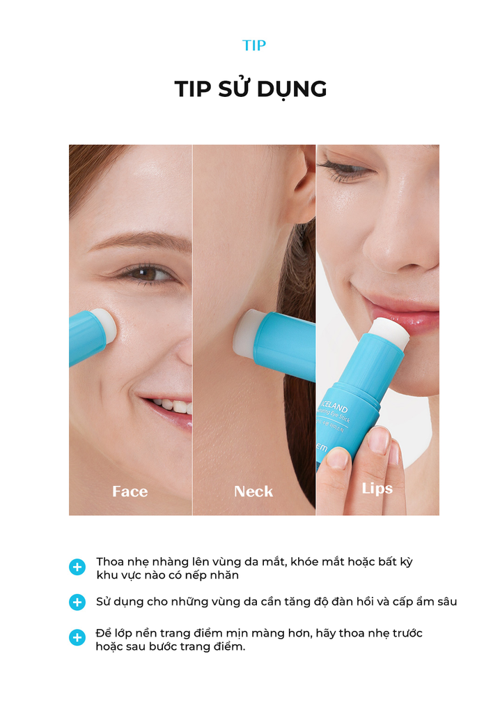 Sáp Dưỡng Ẩm Giảm Thâm Cho Mắt Iceland Hydrating Eye Stick 7g