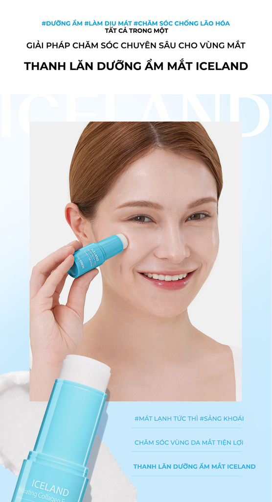 Sáp Dưỡng Ẩm Giảm Thâm Cho Mắt Iceland Hydrating Eye Stick 7g