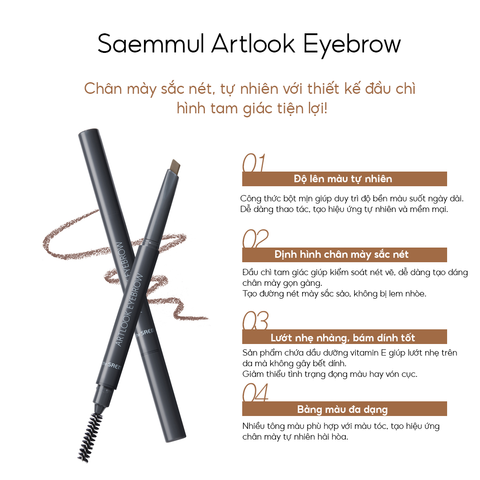 Chì Kẻ Chân Mày THE SAEM Saemmul Artlook EyeBrow
