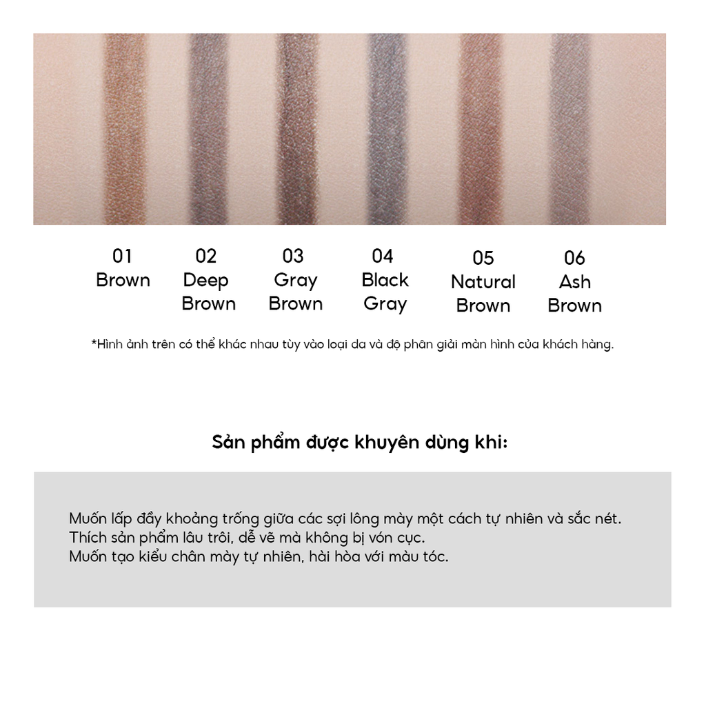Chì Kẻ Chân Mày THE SAEM Saemmul Wood Eye Brow (1.8g)