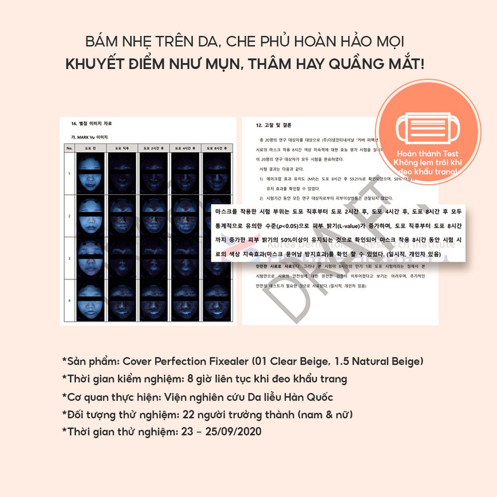 Kem Che Khuyết Điểm Bền Màu, Ẩm Mịn THE SAEM Cover Perfection Fixealer (6.5g)