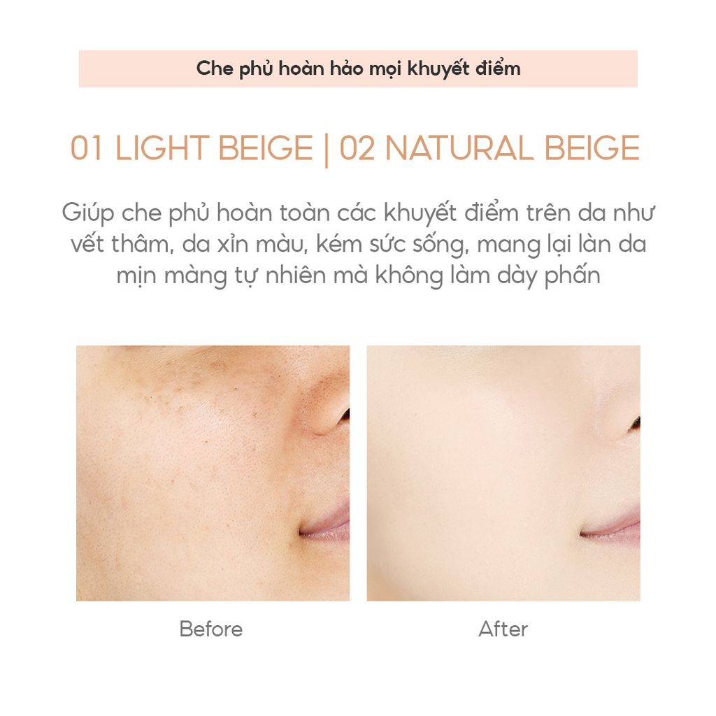 Kem Nền Chống Nắng THE SAEM Saemmul Airy Cotton Foundation SPF30/PA++ (30g)